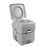 Weisshorn 20L Compact Portable Toilet for Outdoor Camping - Grey