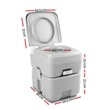 Weisshorn 20L Travel Portable Toilet for Camping and Boating with Carry Bag