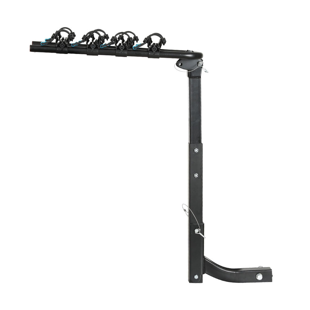 Heavy-Duty 4-Bike Hitch Mount Carrier - Foldable Steel Rack for Cars