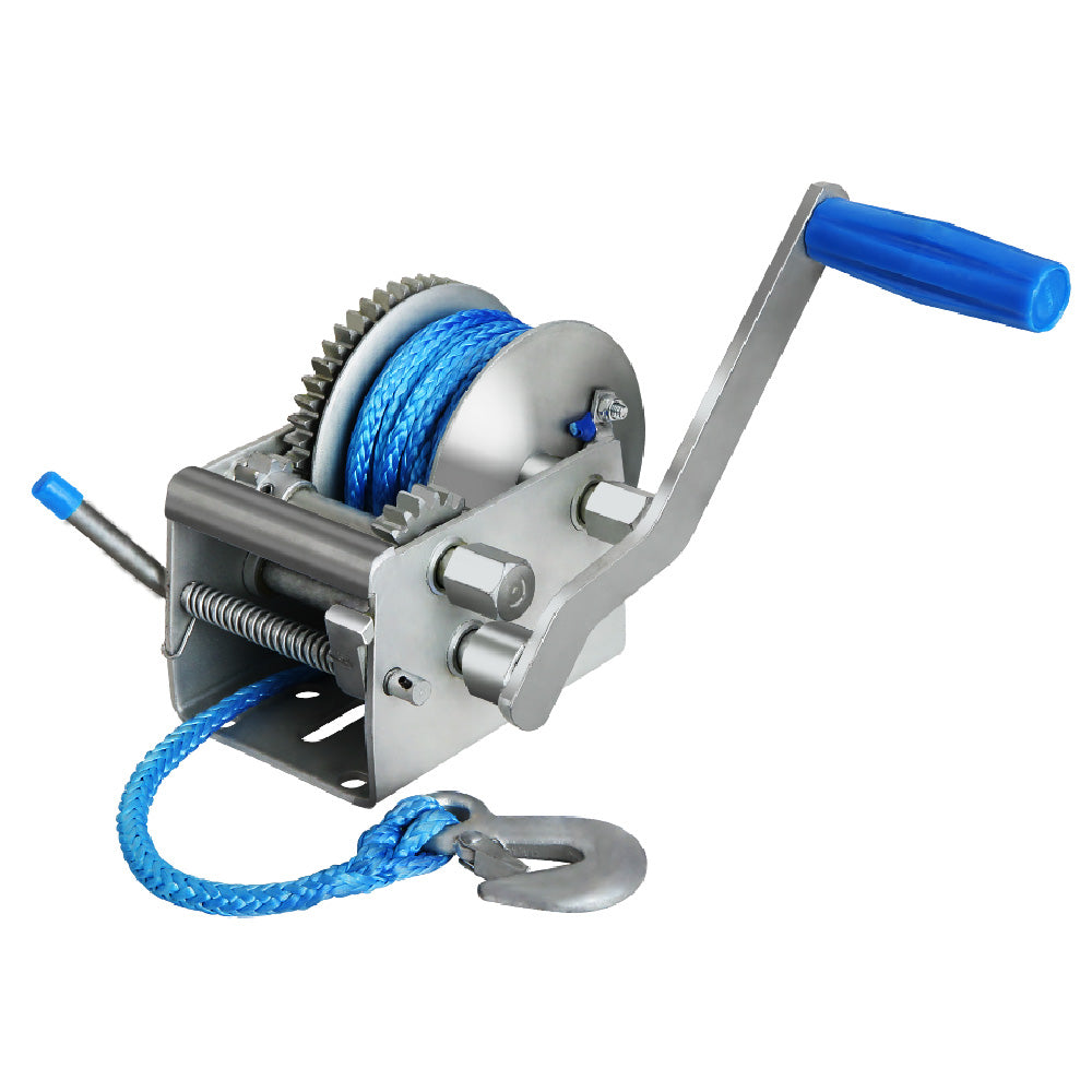 Heavy-Duty 3-Speed Hand Winch with Dyneema Synthetic Rope