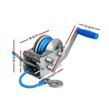 Heavy-Duty 3-Speed Hand Winch with Dyneema Synthetic Rope