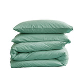 Plush Green Cotton Quilt Set for Single Beds by Cosy Club