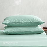 Plush Green Cotton Quilt Set for Single Beds by Cosy Club