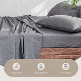 Classic Black Cotton Queen Sheet Set for Ultimate Comfort