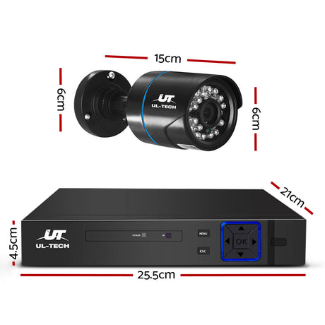 UL-Tech 1080P HD 4-Channel Surveillance Camera System