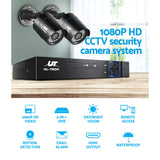 UL-Tech 1080P HD 4-Channel Surveillance Camera System