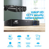 UL-Tech 1080P 4-Channel Outdoor CCTV Security Camera System with 1TB DVR and Motion Detection