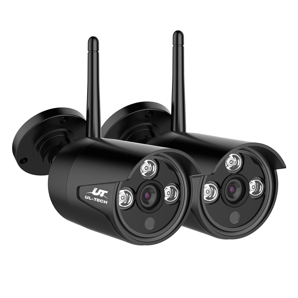 UL-Tech 3MP Wireless Outdoor CCTV Camera System with Dual Cameras and Long-Range Capability