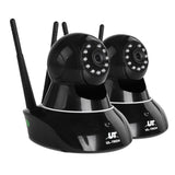 UL-Tech 2-Pack 1080P Wireless Surveillance Cameras - Black - Side View