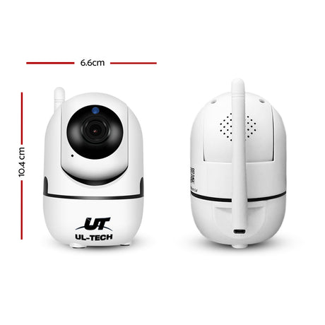 UL-Tech HD 1080P Wireless Security IP Camera - Baby Monitor & CCTV System in White