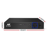 UT UL-Tech 4-Channel 5-in-1 1080P HDMI DVR with Remote Access and Motion Detection - Front View