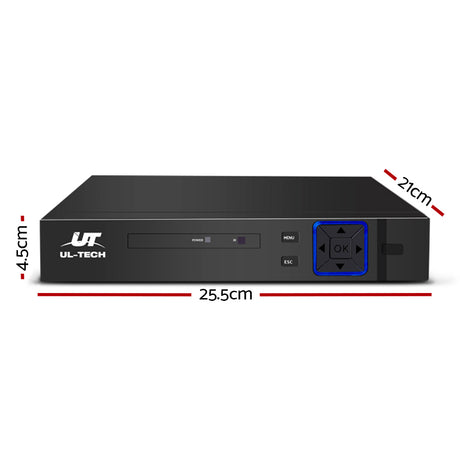 UT UL-Tech 4-Channel 5-in-1 1080P HDMI DVR with Remote Access and Motion Detection