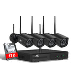 UL-Tech 1080P Wireless Home Security Camera System with 4 Cameras and 1TB Storage