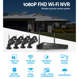 UL-Tech 1080P Wireless Home Security Camera System with 4 Cameras and 1TB Storage