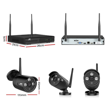 UL-TECH 3MP 8-Channel Wireless NVR Security Camera System