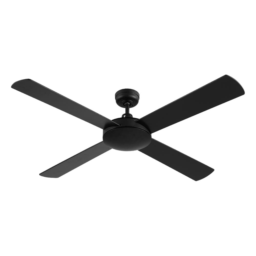 Devanti 52-Inch Remote-Controlled Ceiling Fan - Black