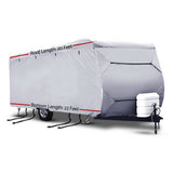 Heavy-Duty 20-22ft Caravan Cover - 4-Layer Waterproof & UV-Resistant Protection