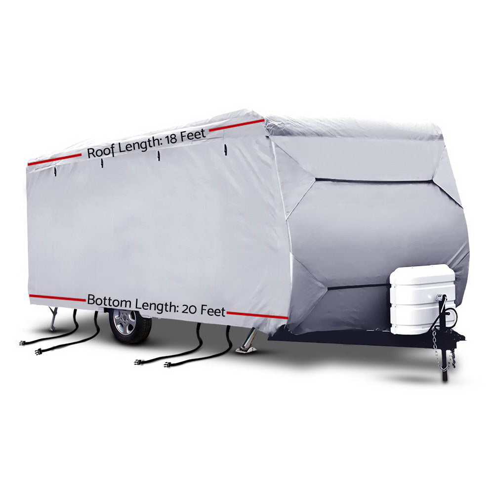 Premium 4-Layer UV and Water-Resistant Caravan Cover for 18-20ft Campervans