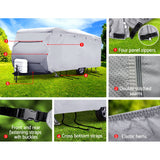 Premium 4-Layer UV and Water-Resistant Caravan Cover for 18-20ft Campervans