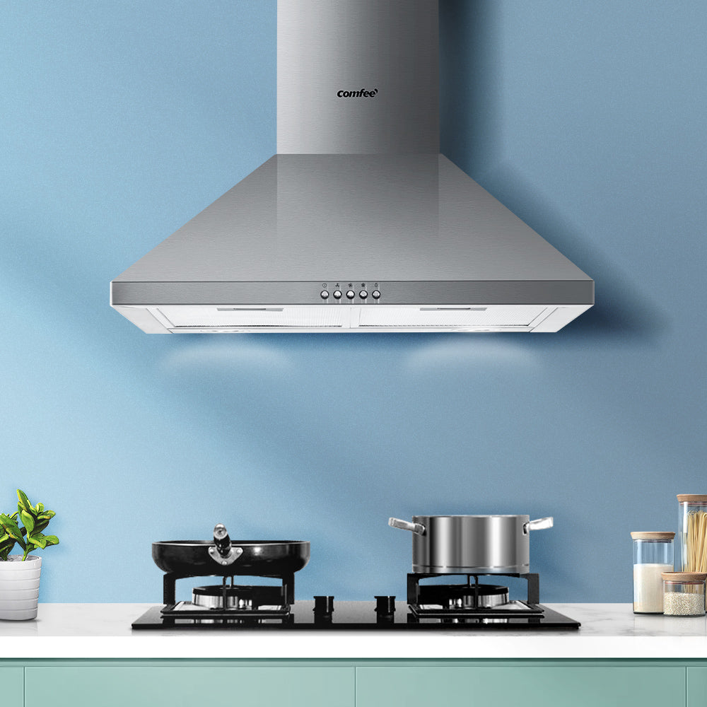 Comfee 60cm Stainless Steel Wall-Mounted Range Hood for Home Kitchen Ventilation