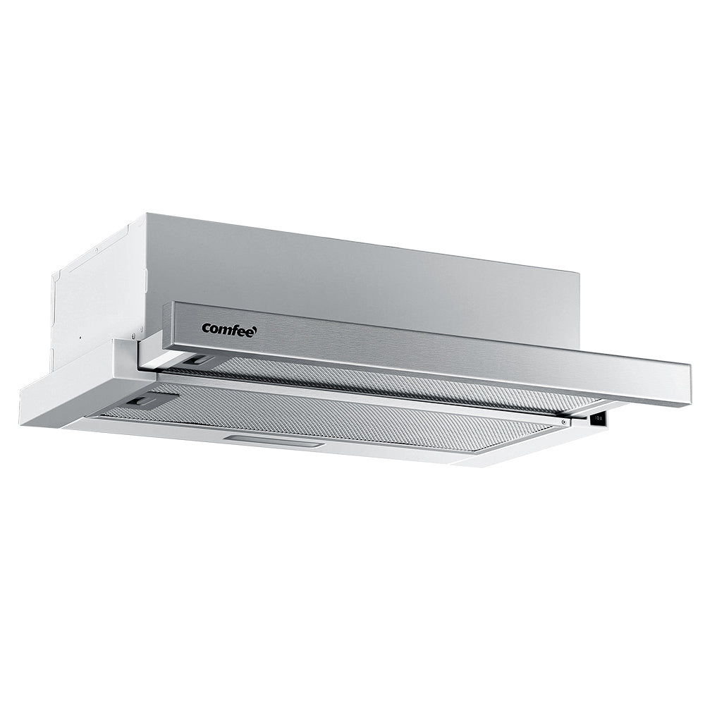 Comfee 60cm Slide-Out Stainless Steel Kitchen Range Hood with Efficient Air Extraction