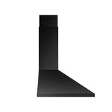 Comfee 90cm Wall-Mounted Kitchen Canopy Range Hood in Sleek Black Finish