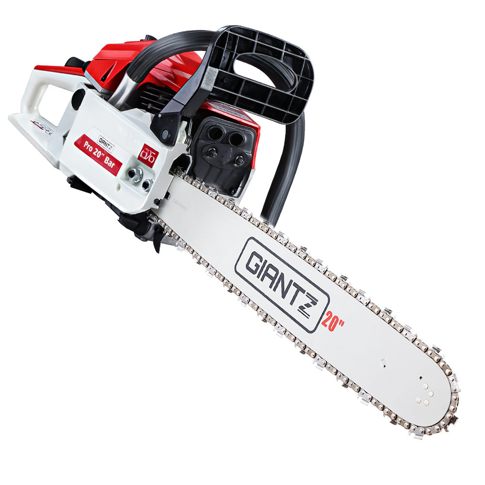 Giantz 52CC Heavy-Duty Petrol Chainsaw with E-Start and 20" Bar for Commercial Use