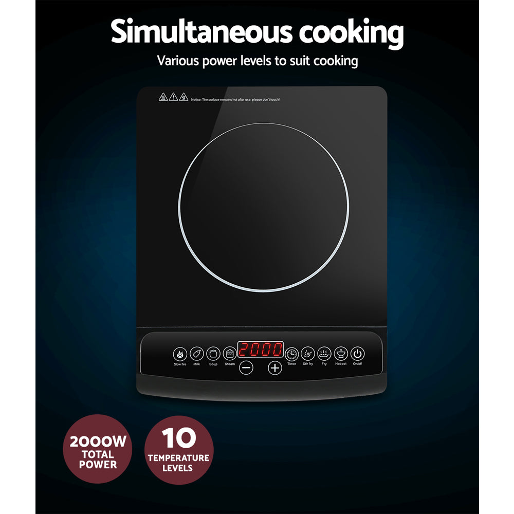 Sleek Portable Induction Cooker with Digital Control and Timer