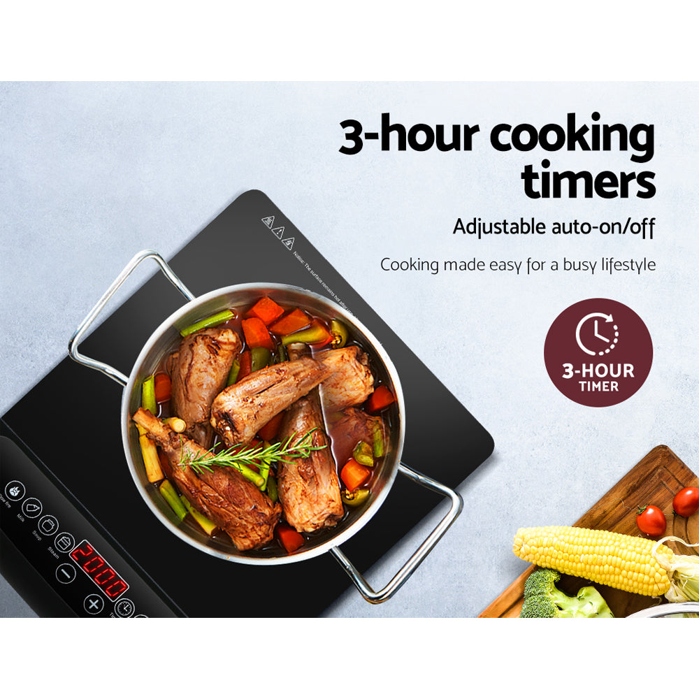 Sleek Portable Induction Cooker with Digital Control and Timer