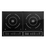 Portable 60cm Electric Induction Cooktop with Dual Cooking Zones and Timer Function - Side View