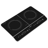 Devanti 60cm Portable Induction Cooktop with Dual Cooking Zones and Touch Control