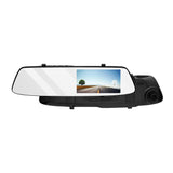 Advanced 1080p HD Rear-View Mirror Dash Cam with Night Vision & Dual Camera Recording - Front View