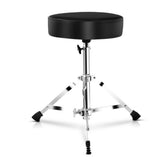 Height-Adjustable Drum Throne Stool with Padded Seat for Musicians