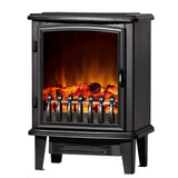 Portable Devanti Electric Fireplace with Realistic Log Flame Effect - 1800W Winter Heater