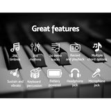 61-Key LED Portable Electronic Piano with Adjustable Stand