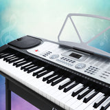 Alpha EK-60 61-Key Portable Electronic Piano Keyboard with LED Display and Adjustable Stand for Beginners