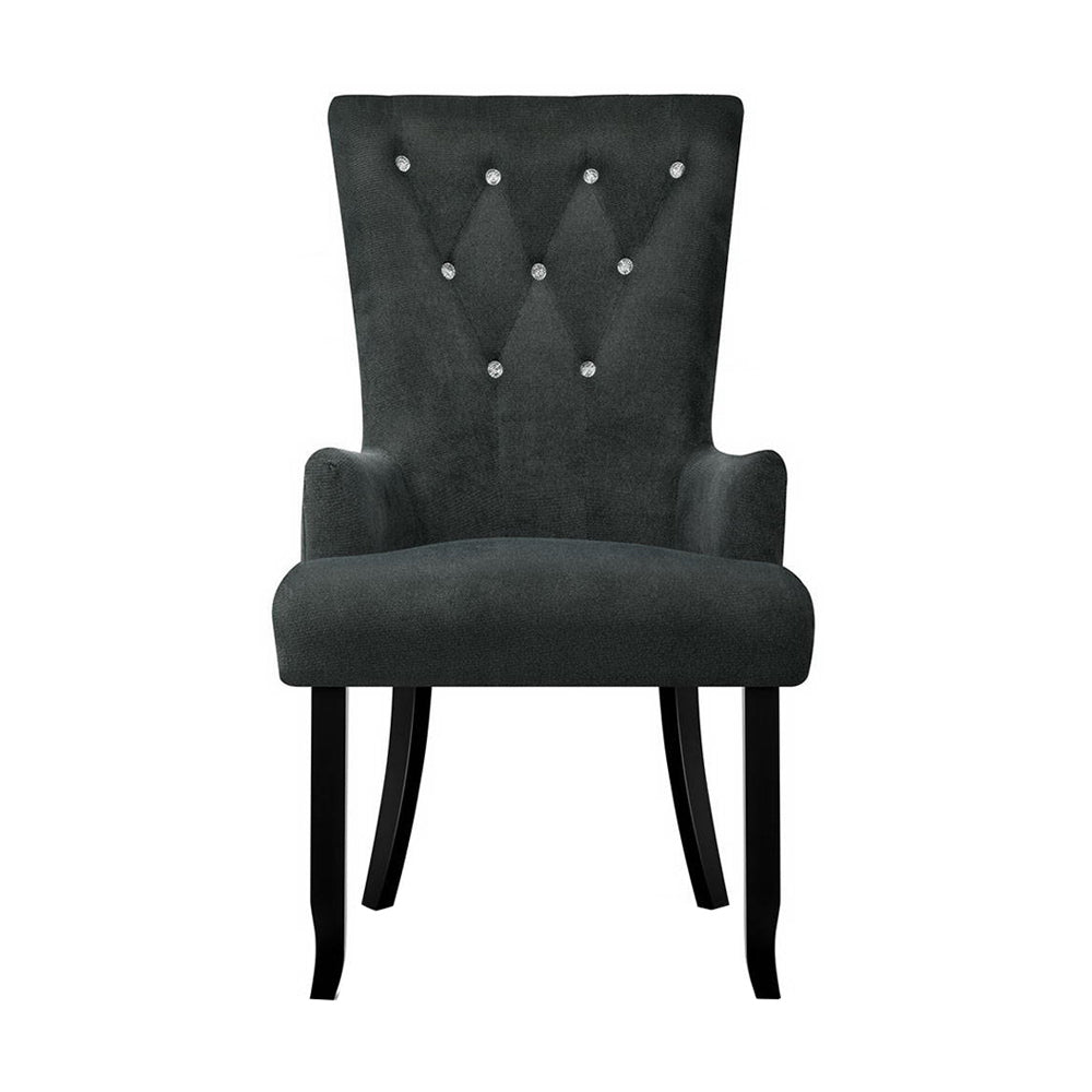 Elegant Grey French Provincial Dining Chair