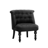 Lorraine French Provincial Black Accent Chair