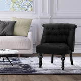 Lorraine French Provincial Black Accent Chair