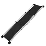 Deluxe Foldable Aluminium Pet Ramp for Car Travel - Portable and Lightweight Dog Steps