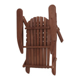 Gardeon Hemlock Wood Folding Adirondack Lounge Chair for Outdoor Relaxation