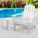 Gardeon Eco-Friendly Wooden Adirondack Lounge Set with Side Table for Outdoor Relaxation