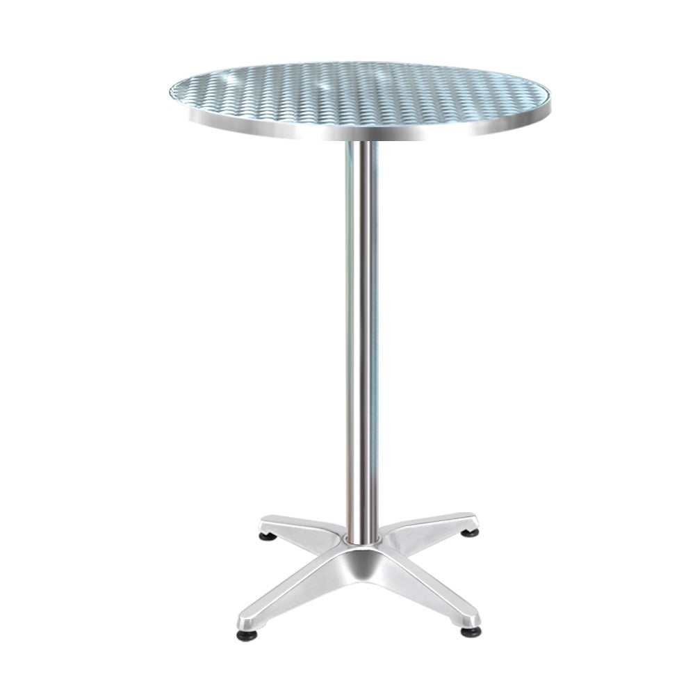 Stylish Gardeon 70CM Round Aluminium Outdoor Bar Table