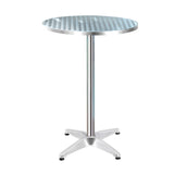 Stylish Gardeon 70CM Round Aluminium Outdoor Bar Table