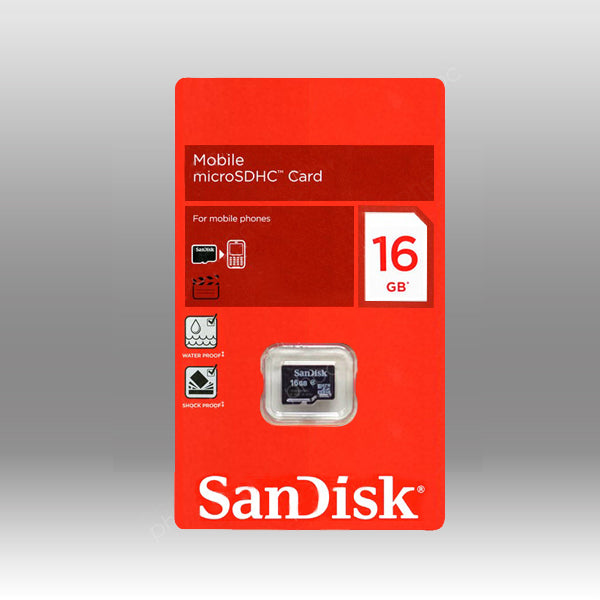 SanDisk SDQ 16GB MicroSD Memory Card