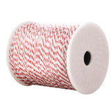 500M Red & White Electric Fencing Polytape Roll with Stainless Steel Wire