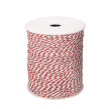 500M Red & White Electric Fencing Polytape Roll with Stainless Steel Wire