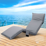 Portable Adjustable Outdoor Lounge Sofa - Grey