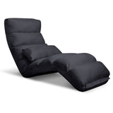 Versatile Charcoal Adjustable Lounge Sofa Bed with 75 Positions