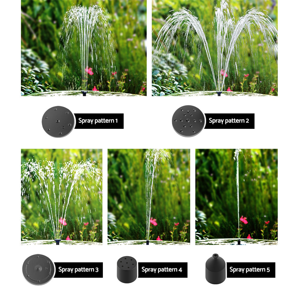 Sustainable Solar-Powered Water Fountain Pump Set for Garden Decor - 4FT Submersible Feature